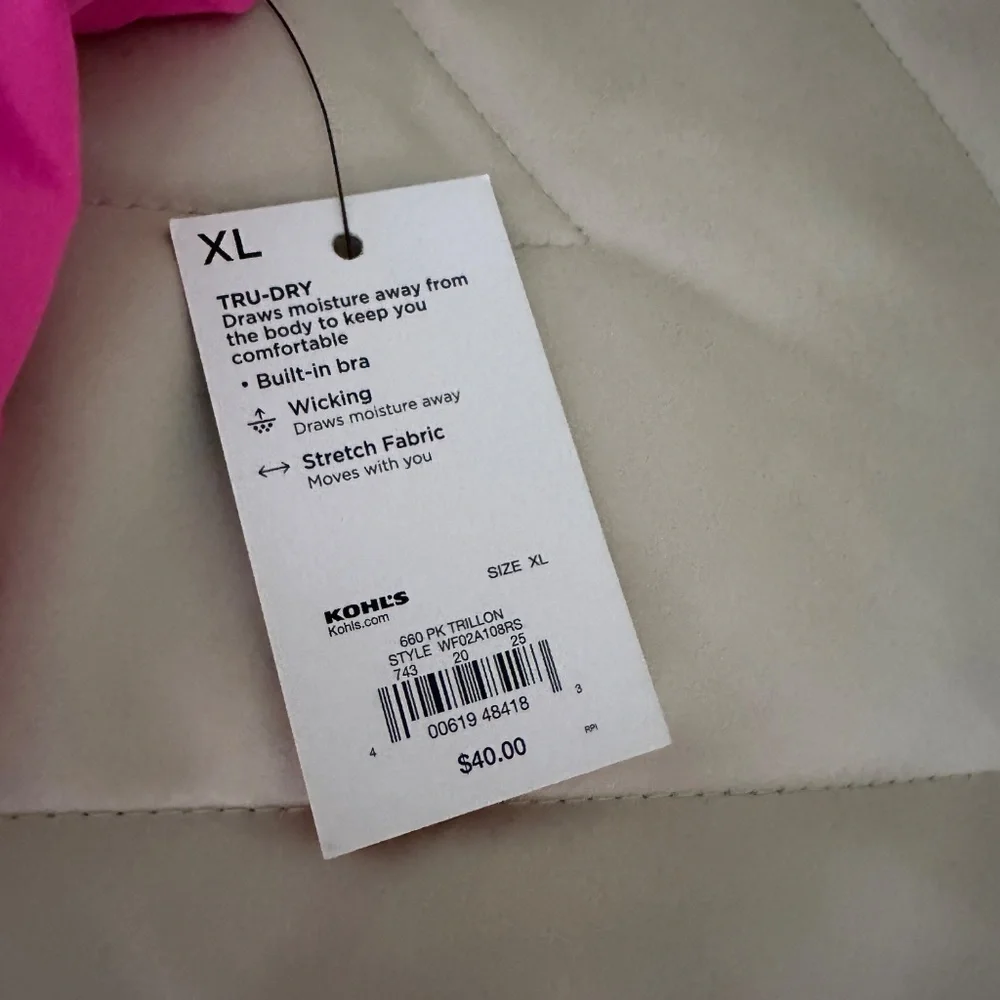 Fila Women’s Work Out Top - XL - NWT - Picture 4 of 7